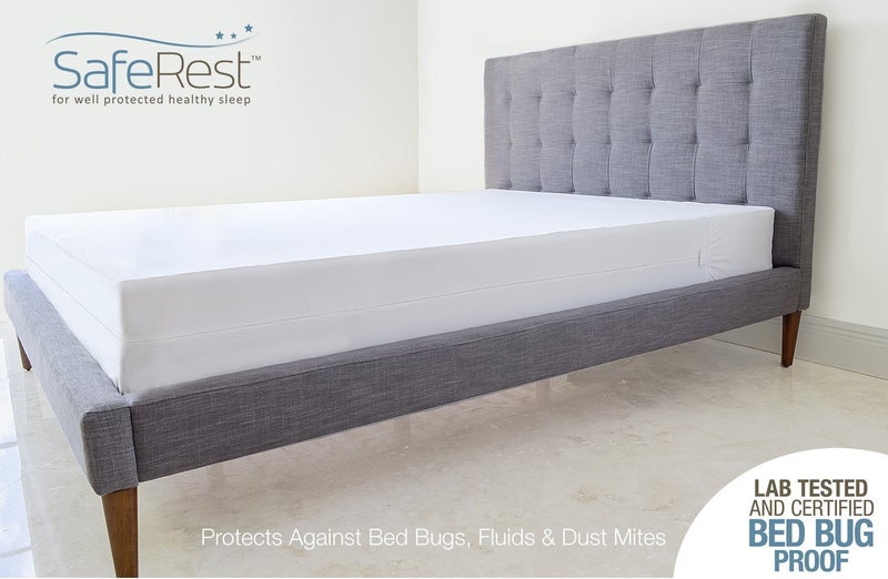 SafeRest Premium 9" Thick Box Spring Encasement - Waterproof - Breathable, Noiseless, Vinyl Free - Fits Up to 9" - Queen - Image 5